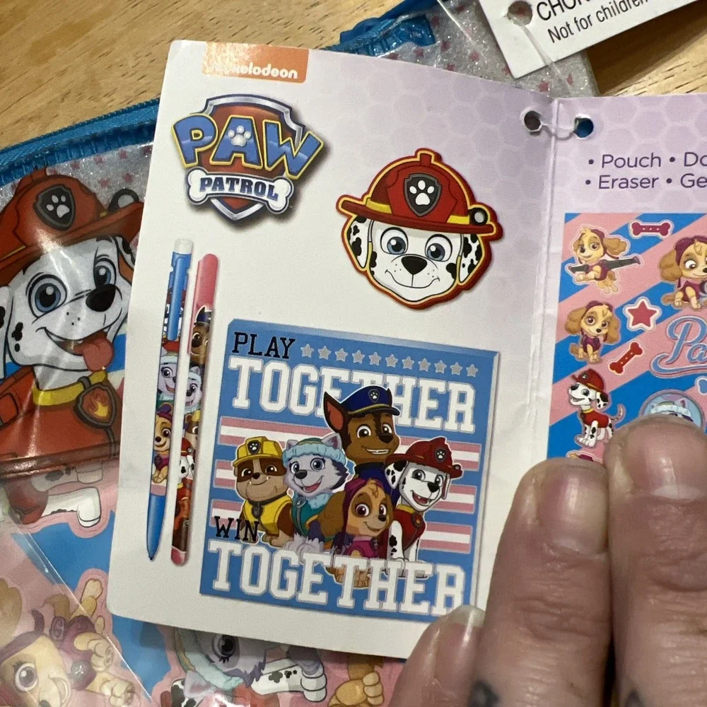 Paw Patrol Doodle Pad Stationary Set New